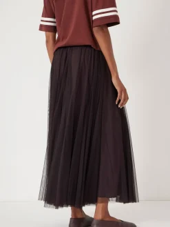 Hush Millie Godet Skirt Brown Outlet
