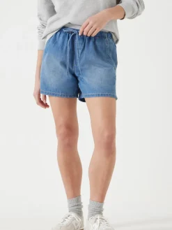 Hush Betty Pull On Denim Shorts Denim Blue Outlet