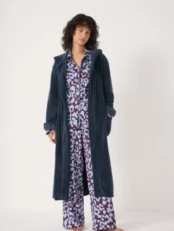 Hush Fluffy Hooded Dressing Gown Green Best