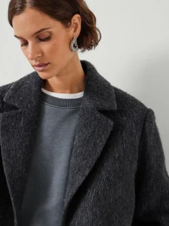 Hush Jayde Italian Wool Blazer Grey Black Sale