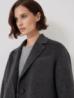 Hush Pure Wool Double Faced Blazer Grey Best