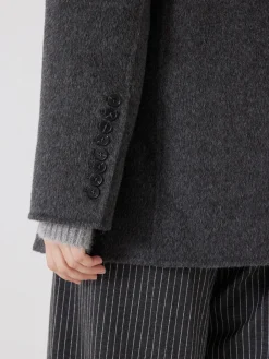 Hush Pure Wool Double Faced Blazer Grey Best