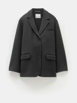 Hush Pure Wool Double Faced Blazer Grey Best
