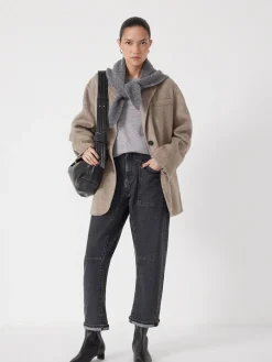 Hush Pure Wool Double Faced Blazer Natural Sale