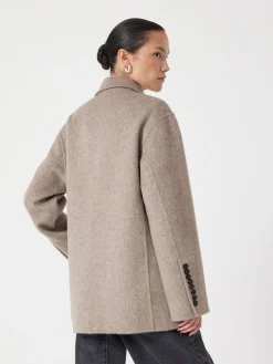 Hush Pure Wool Double Faced Blazer Natural Sale