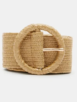 Hush Wrenley Woven Belt Natural New