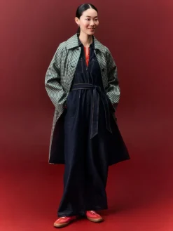 Next Indigo Blue Denim Jersey Jumpsuit Online