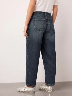 Next Maternity Barrel Denim Jeans Indigo