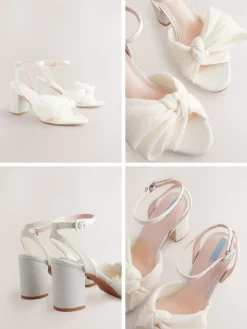 Next Ivory Forever Comfort® Wedding Bow Block Bridal Heel Shoes Online