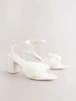 Next Ivory Forever Comfort® Wedding Bow Block Bridal Heel Shoes Online