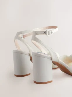 Next Ivory Forever Comfort® Wedding Bow Block Bridal Heel Shoes Online