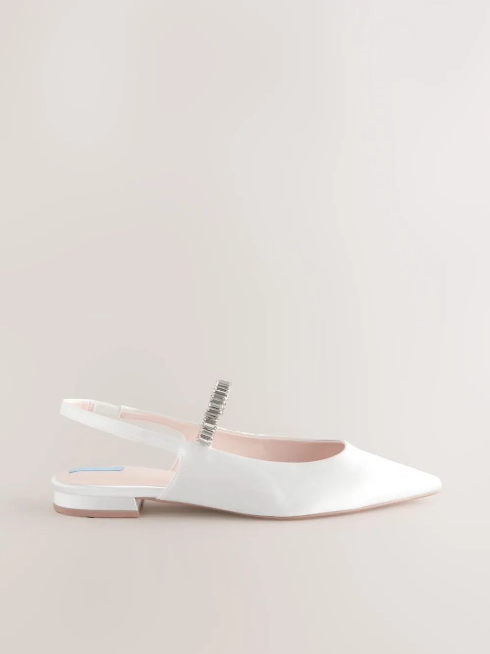 Next Ivory Wedding Point Toe Jewel Mary Jane Bridal Slingback Shoes Discount