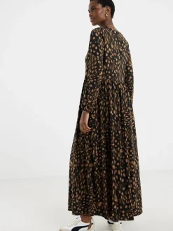 JD Williams Animal Soft Touch Printed Maxi Smock Dress