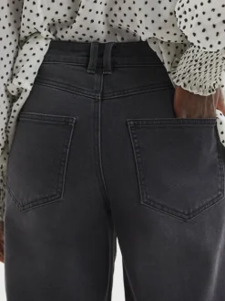 JD Williams Authentic Barrel Leg Jeans Black Sale