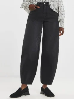 JD Williams Authentic Barrel Leg Jeans Black Sale