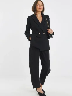 JD Williams Black Double Breasted Boucle Blazer Sale