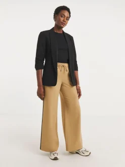 JD Williams Black Ruched Sleeve Blazer New