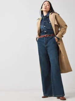 JD Williams Blue Denim Wide Leg Jumpsuit Best