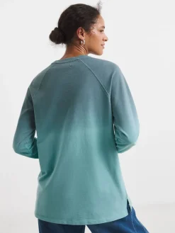 JD Williams Classic Longline Crew Neck Sweatshirt Cannon Blue Discount