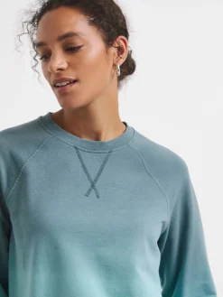 JD Williams Classic Longline Crew Neck Sweatshirt Cannon Blue Discount