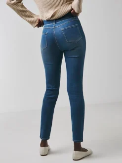 JD Williams Slim Leg Jeggings Mid Blue Discount