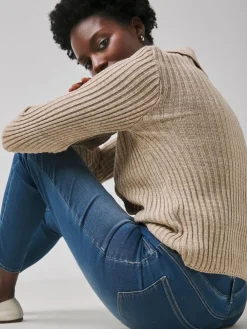 JD Williams Slim Leg Jeggings Mid Blue Discount