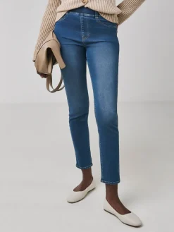 JD Williams Slim Leg Jeggings Mid Blue Discount