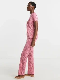 JD Williams Pink 2 Pack Short Sleeve Pyjama Set Outlet