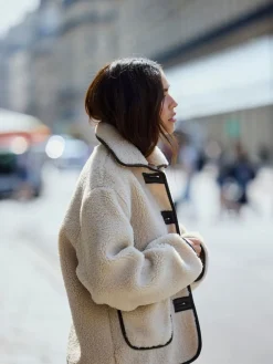 JDY Grey Sherpa Jacket Clearance