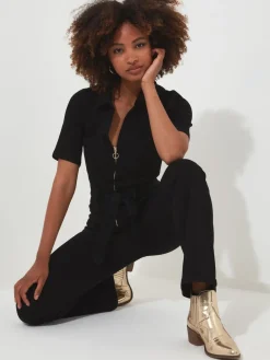 Joe Browns Black Roxie Denim Petite Jumpsuit Online