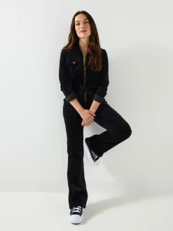 Joe Browns Black Stretch Fit Darcy Cord Jumpsuit Hot