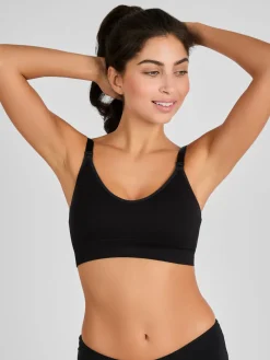 Jojo Maman Bébé Emma Jane Padded Seamless Maternity & Nursing Bra Black Best