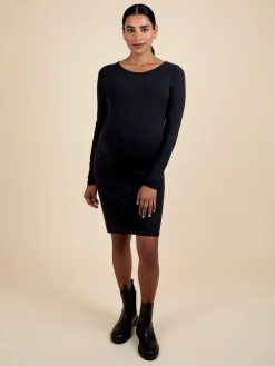 Jojo Maman Bébé Black Maternity Bodycon Mini Dress Clearance