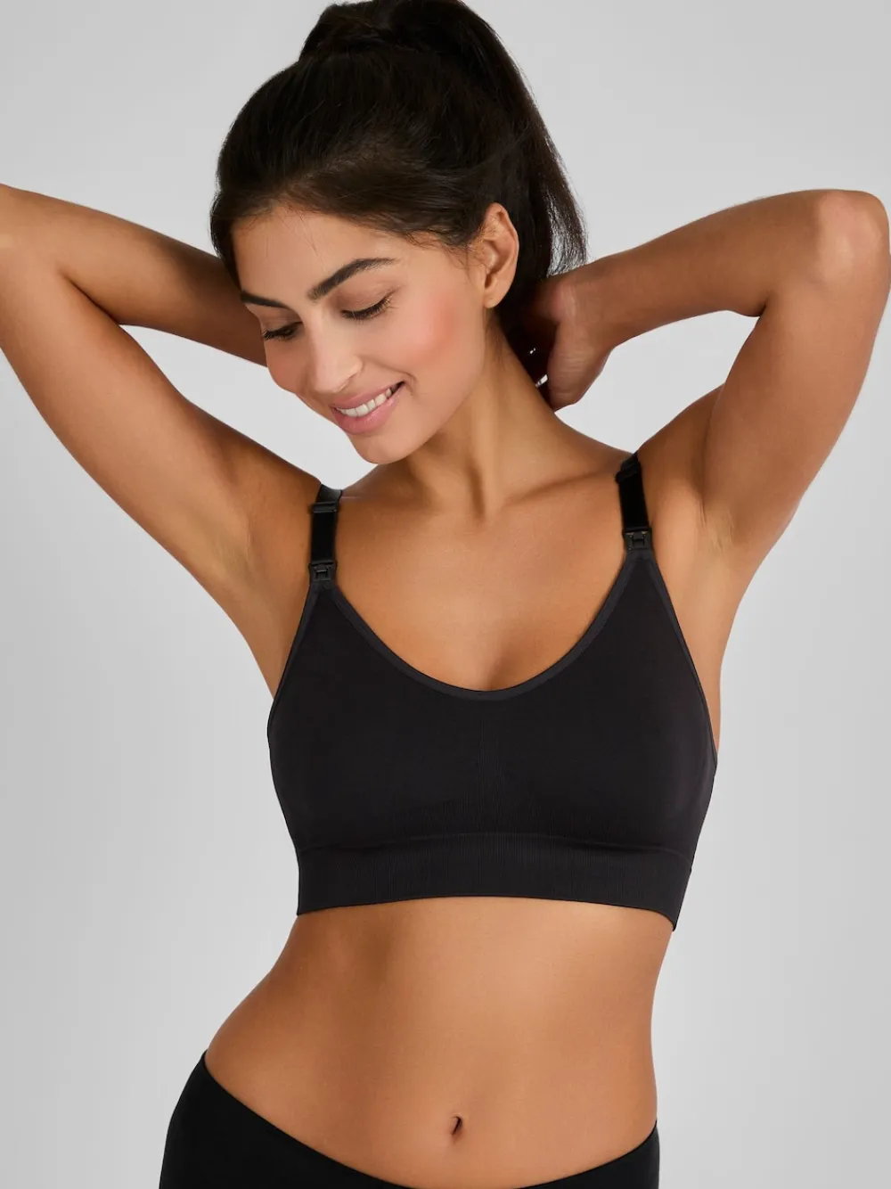 Jojo Maman Bébé Black 2-Pack Seamless Nursing Bras Sale