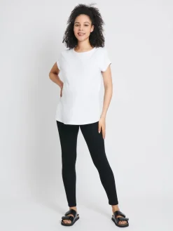 Jojo Maman Bébé Black 2-Pack Maternity Everyday Leggings New