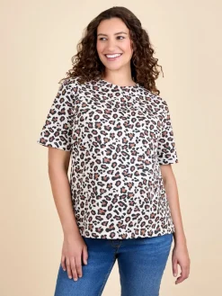 Jojo Maman Bébé Brown Oversized Boyfriend Maternity T-Shirt Hot
