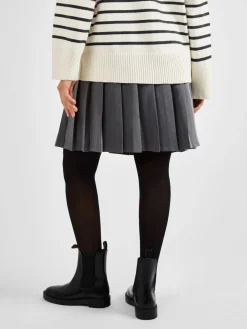 Jojo Maman Bébé Grey Maternity Pleated Mini Skirt Hot