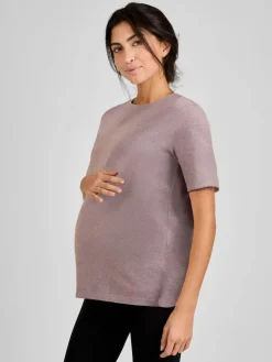 Jojo Maman Bébé Mocha Oversized Boyfriend Maternity T-Shirt Hot