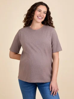 Jojo Maman Bébé Mocha Oversized Boyfriend Maternity T-Shirt Hot