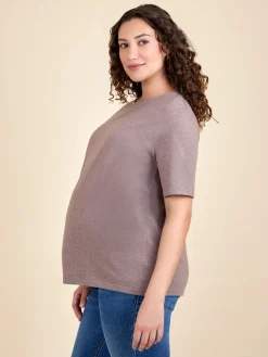 Jojo Maman Bébé Mocha Oversized Boyfriend Maternity T-Shirt Hot