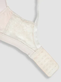 Jojo Maman Bébé Emma-Jane Lace Trim Nursing T-Shirt Bra Natural Nude Online