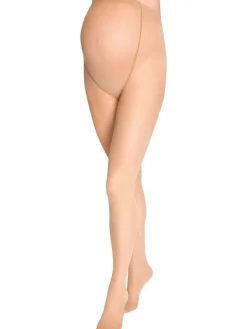 Jojo Maman Bébé 2-Pack 15 Denier Maternity Tights Natural Clearance