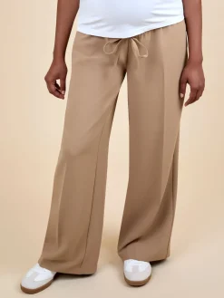 Jojo Maman Bébé Natural Wide Leg Maternity Trousers Online