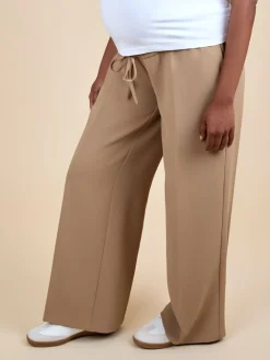 Jojo Maman Bébé Natural Wide Leg Maternity Trousers Online