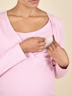 Jojo Maman Bébé Maternity Check Pyjama Set Pink Outlet