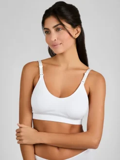 Jojo Maman Bébé Emma Jane Padded Seamless Maternity & Nursing Bra White Hot