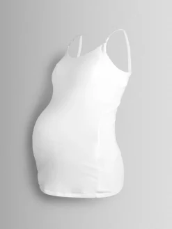 Jojo Maman Bébé 2-Pack Maternity & Nursing Vest Tops White Online