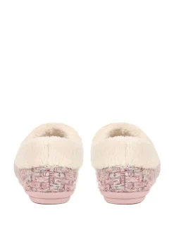 Jones Bootmaker Faux-Fur-Lined Slippers Pink Hot