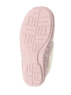 Jones Bootmaker Faux-Fur-Lined Slippers Pink Hot
