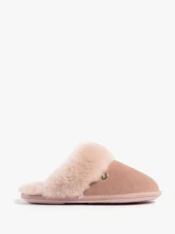 Just Sheepskin Ladies Duchess Sheepskin Slipper Pink Clearance